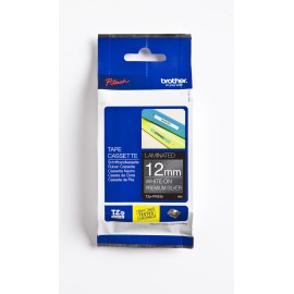 Brother 12MM White on Premium Silver tape 4m
