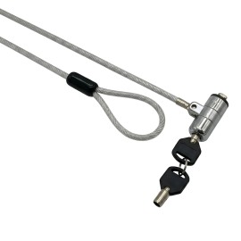 GIZZU 1.8m T-Bar Laptop Cable Lock Master Key Compatible GIZZU 1.8m T-Bar Laptop Cable Lock Master Key Compatible