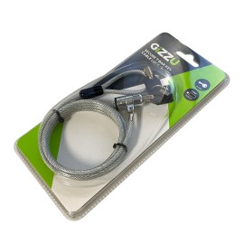 GIZZU 1.8m T-Bar Laptop Cable Lock Master Key Compatible GIZZU 1.8m T-Bar Laptop Cable Lock Master Key Compatible