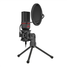 REDRAGON SEYFERT 3.5mm Aux Gaming Mic and Tripod - Black REDRAGON SEYFERT 3.5mm Aux Gaming Mic and Tripod - Black