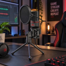 REDRAGON SEYFERT 3.5mm Aux Gaming Mic and Tripod - Black REDRAGON SEYFERT 3.5mm Aux Gaming Mic and Tripod - Black