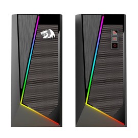 REDRAGON 2.0 Satellite Speaker ANVIL 2 x 3W RGB USB|Aux Gaming Speaker - Black REDRAGON 2.0 Satellite Speaker ANVIL 2 x 3W RGB USB|Aux Gaming Speaker - Black