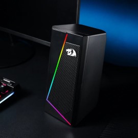 REDRAGON 2.0 Satellite Speaker ANVIL 2 x 3W RGB USB|Aux Gaming Speaker - Black REDRAGON 2.0 Satellite Speaker ANVIL 2 x 3W RGB USB|Aux Gaming Speaker - Black