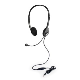 Port Stereo Headset with Mic with 1.2m Cable|1 x 3.5mm|Volume Controller - Black Port Stereo Headset with Mic with 1.2m Cable|1 x 3.5mm|Volume Controller - Black