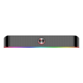 REDRAGON 2.0 Sound Bar ADIEMUS 2 x 3W RGB USB|Aux PC Gaming Speaker - Black REDRAGON 2.0 Sound Bar ADIEMUS 2 x 3W RGB USB|Aux PC Gaming Speaker - Black