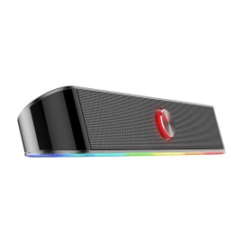 REDRAGON 2.0 Sound Bar ADIEMUS 2 x 3W RGB USB|Aux PC Gaming Speaker - Black REDRAGON 2.0 Sound Bar ADIEMUS 2 x 3W RGB USB|Aux PC Gaming Speaker - Black