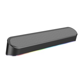 REDRAGON 2.0 Sound Bar ADIEMUS 2 x 3W RGB USB|Aux PC Gaming Speaker - Black REDRAGON 2.0 Sound Bar ADIEMUS 2 x 3W RGB USB|Aux PC Gaming Speaker - Black