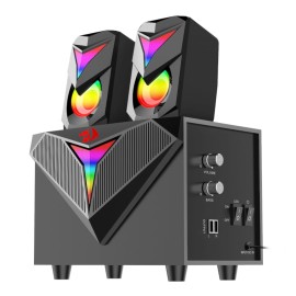 REDRAGON 2.1 Satellite Speaker TOCCATA RGB 11W Gaming Speaker - Black REDRAGON 2.1 Satellite Speaker TOCCATA RGB 11W Gaming Speaker - Black