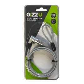 GIZZU 1.8m Nano Combination Lock Security Cable GIZZU 1.8m Nano Combination Lock Security Cable