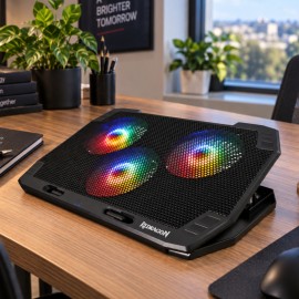 REDRAGON Dual USB 3 Fan RGB Gaming Notebook Stand REDRAGON Dual USB 3 Fan RGB Gaming Notebook Stand