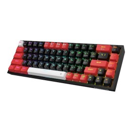 REDRAGON Castor Pro 68Key Wireless Red|Black|White KeyCap Bluetooth RGB Red Switch - Black|Red REDRAGON Castor Pro 68Key Wireless Red|Black|White KeyCap Bluetooth RGB Red Switch - Black|Red