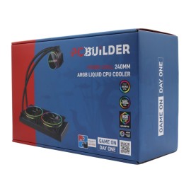 PCBuilder Hydro Chill 240MM AIO Liquid CPU Cooler ARGB PCBuilder Hydro Chill 240MM AIO Liquid CPU Cooler ARGB