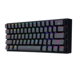 REDRAGON DRACONIC PRO Mechanical 61 Key|Bluetooth 5.0|RGB 9 Colour Modes|Rechargable Battery|Type-C Charging Cable Gaming Keyboard - Black
