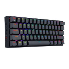 REDRAGON DRACONIC PRO Mechanical 61 Key|Bluetooth 5.0|RGB 9 Colour Modes|Rechargable Battery|Type-C Charging Cable Gaming Keyboard - Black