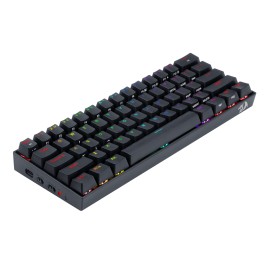 REDRAGON DRACONIC PRO Mechanical 61 Key|Bluetooth 5.0|RGB 9 Colour Modes|Rechargable Battery|Type-C Charging Cable Gaming Keyboard - Black