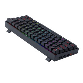 REDRAGON DRACONIC PRO Mechanical 61 Key|Bluetooth 5.0|RGB 9 Colour Modes|Rechargable Battery|Type-C Charging Cable Gaming Keyboard - Black
