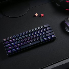 REDRAGON DRACONIC PRO Mechanical 61 Key|Bluetooth 5.0|RGB 9 Colour Modes|Rechargable Battery|Type-C Charging Cable Gaming Keyboard - Black REDRAGON DRACONIC PRO Mechanical 61 Key|Bluetooth 5.0|RGB 9 Colour Modes|Rechargable Battery|Type-C Charging Cable Gaming Keyboard - Black
