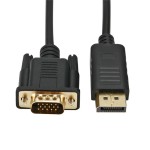 Gizzu 1080P DisplayPort to VGA Cable 1.8m Poly Gizzu 1080P DisplayPort to VGA Cable 1.8m Poly
