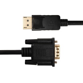 Gizzu 1080P DisplayPort to VGA Cable 1.8m Poly Gizzu 1080P DisplayPort to VGA Cable 1.8m Poly