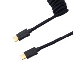 Keychron Coiled Aviator Cable - Black/Straight Keychron Coiled Aviator Cable - Black/Straight