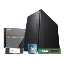 PCBuilder Intel i5-12400 OFFICE MASTER Core Windows 11 Pro Desktop PC