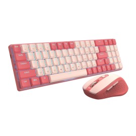 Redragon BS8772 Wireless Keyboard and Mouse Combo - Red/Pink Redragon BS8772 Wireless Keyboard and Mouse Combo - Red/Pink