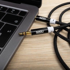 Gizzu 3.5mm AUX Cable 2m - Black Gizzu 3.5mm AUX Cable 2m - Black