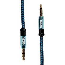 Gizzu 3.5mm AUX Cable 1.5m - Black/Blue Gizzu 3.5mm AUX Cable 1.5m - Black/Blue