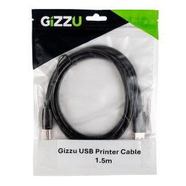 Gizzu USB2.0 Printer Cable 1.5M Gizzu USB2.0 Printer Cable 1.5M