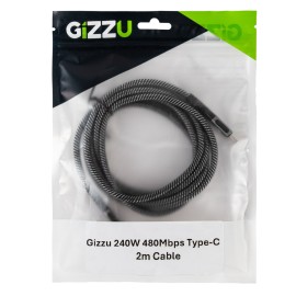 GIZZU 240W 480Mbps Type-C 2m Cable GIZZU 240W 480Mbps Type-C 2m Cable