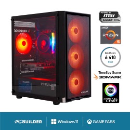 PCBuilder Ryzen 5 5500 SCOUT Windows 11 Gaming PC PCBuilder Ryzen 5 5500 SCOUT Windows 11 Gaming PC
