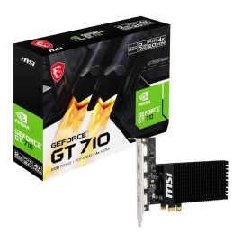 MSI Nvidia GeForce GT 710 2GD3H 2GB 64-BIT 4x HDMI Graphics Card MSI Nvidia GeForce GT 710 2GD3H 2GB 64-BIT 4x HDMI Graphics Card