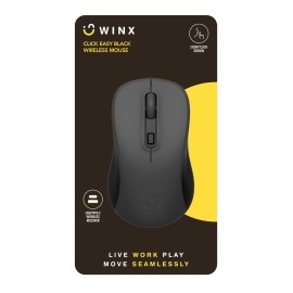 WINX CLICK Easy 1600DPI 2.4GHz Wireless Mouse - Black WINX CLICK Easy 1600DPI 2.4GHz Wireless Mouse - Black