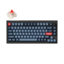 Keychron V1 Max QMK/VIA Wireless Custom Mechanical Keyboard | RED Switches - Black Keychron V1 Max QMK/VIA Wireless Custom Mechanical Keyboard | RED Switches - Black