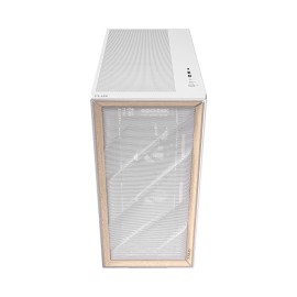 Antec FLUX Mid-Tower E-ATX Gaming Chassis Wood Front Panel - White Antec FLUX Mid-Tower E-ATX Gaming Chassis Wood Front Panel - White