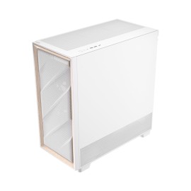 Antec FLUX Mid-Tower E-ATX Gaming Chassis Wood Front Panel - White Antec FLUX Mid-Tower E-ATX Gaming Chassis Wood Front Panel - White