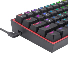 Redragon K617 FIZZ 60% Wired RGB Gaming Keyboard - Black Redragon K617 FIZZ 60% Wired RGB Gaming Keyboard - Black