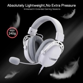 REDRAGON Over-Ear AURORA Gaming Headset - White REDRAGON Over-Ear AURORA Gaming Headset - White