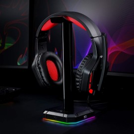 Redragon HA300 Scepter Pro RGB Headset Stand with USB Hub (4 x USB 2.0, RGB Lighting) Redragon HA300 Scepter Pro RGB Headset Stand with USB Hub (4 x USB 2.0, RGB Lighting)
