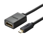UGREEN 20134-20134 Micro HDMI Male to HDMI Female Adapter - Black UGREEN 20134-20134 Micro HDMI Male to HDMI Female Adapter - Black