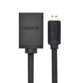 UGREEN 20134-20134 Micro HDMI Male to HDMI Female Adapter - Black UGREEN 20134-20134 Micro HDMI Male to HDMI Female Adapter - Black
