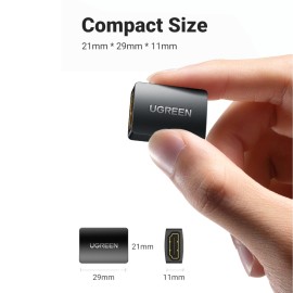 UGREEN 20107-20107 HDMI Female to Female Adapter - Black UGREEN 20107-20107 HDMI Female to Female Adapter - Black