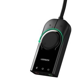 UGREEN CM129-40964 USB-A to 3.5mm External Stereo Sound Adapter - Black UGREEN CM129-40964 USB-A to 3.5mm External Stereo Sound Adapter - Black