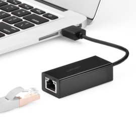 UGREEN CR110 Ethernet Adapter | USB 2.0 to RJ45 - Black UGREEN CR110 Ethernet Adapter | USB 2.0 to RJ45 - Black