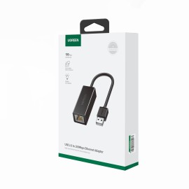 UGREEN CR110 Ethernet Adapter | USB 2.0 to RJ45 - Black UGREEN CR110 Ethernet Adapter | USB 2.0 to RJ45 - Black