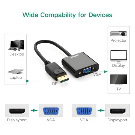 UGREEN DisplayPort Male to VGA Female Converter UGREEN DisplayPort Male to VGA Female Converter