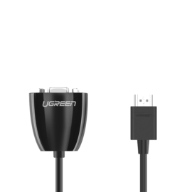 UGREEN HDMI to VGA Converter, 1080p Video Adapter - Black UGREEN HDMI to VGA Converter, 1080p Video Adapter - Black