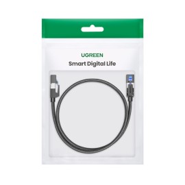 UGREEN Cat8 Nylon Braided Ethernet Cable - 40Gbps with Modular Plugs - 1m UGREEN Cat8 Nylon Braided Ethernet Cable - 40Gbps with Modular Plugs - 1m