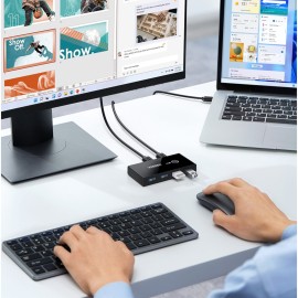 UGREEN USB 2.0 4-Port Switch Box, with 1.5m USB Cables