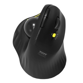Port Connect Bluetooth + Wireless Rechargeable Ergonomic Trackball Mouse Port Connect Bluetooth + Wireless Rechargeable Ergonomic Trackball Mouse
